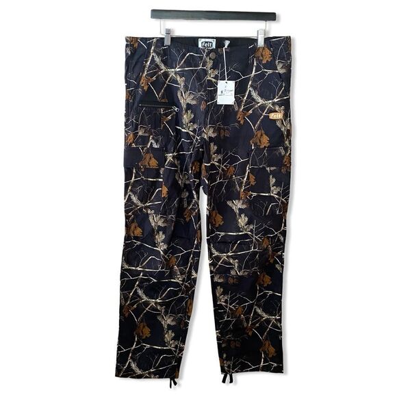 FELT men’s field cargo pants camo print loose fit streetwear skate Sz 34 - Picture 4 of 10